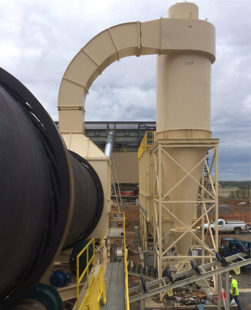 Cyclone working on a sand plant in Missouri.