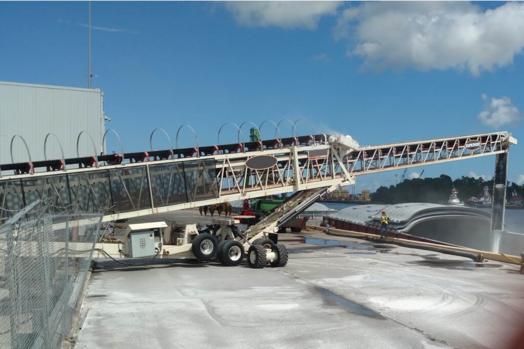 Radial Stacker Loading Barge